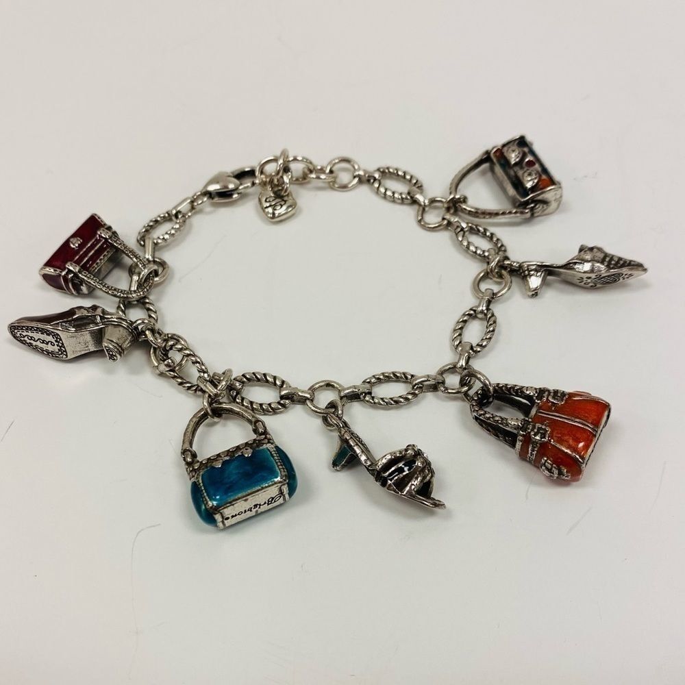 BRIGHTON Day shoe and purse charm‎ bracelet
